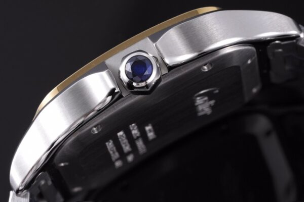Cartier Cartier Santos mechanical quartz watch, gold and stainless steel replaceable dual strap watch