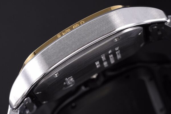 Cartier Cartier Santos mechanical quartz watch, gold and stainless steel replaceable dual strap watch