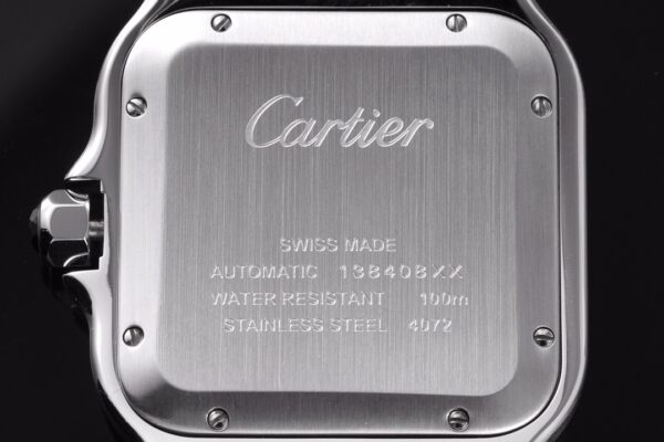 Cartier Cartier Santos mechanical quartz watch, gold and stainless steel replaceable dual strap watch