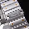 Cartier Cartier Santos mechanical quartz watch, gold and stainless steel replaceable dual strap watch