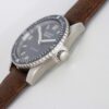 BLANCPEIN Fifty Fathoms Series Automatic Mechanical Movement 300m Waterproof Men's Watch Swiss Watch 38mm Black Dial Stainless Steel Case Leather Strap