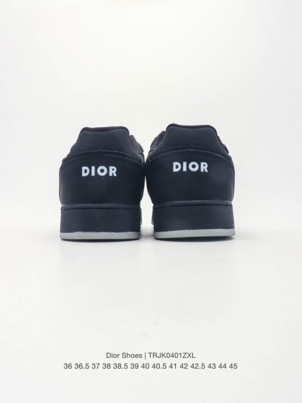 sy_no_0E99B0BC7240947BF5D098C55E8F7BF4_4 Dior Black Leather White Oblique Low Sneaker