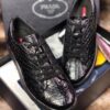 sy_no_0F396EE2C87DB84394A122648BF048D6_7 Prada Black Glossy Croc-Embossed Leather Low-Top Sneaker