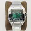 Cartier Shandushi series automatic mechanical movement 100 meter waterproof men's watch Swiss watch  green dial stainless steel strap