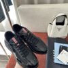 sy_no_0F83A49262B2D1F03078243D417D72E9_1 Prada Black Patent Mesh Red Label Sneaker