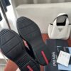 sy_no_0F83A49262B2D1F03078243D417D72E9_5 Prada Black Patent Mesh Red Label Sneaker