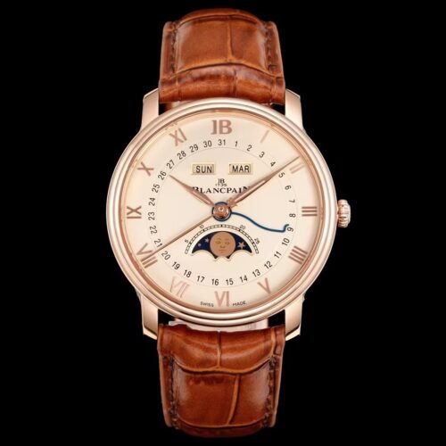 BLANCPEIN Classic Series VILLERET Automatic Mechanical Movement 30 Meter Waterproof Men's Watch Swiss Watch