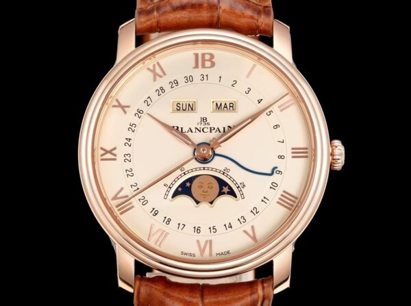 sy_no_1066F0A76D0C93FA8C91E28343FE6D11_3 BLANCPEIN Classic Series VILLERET Automatic Mechanical Movement 30 Meter Waterproof Men's Watch Swiss Watch