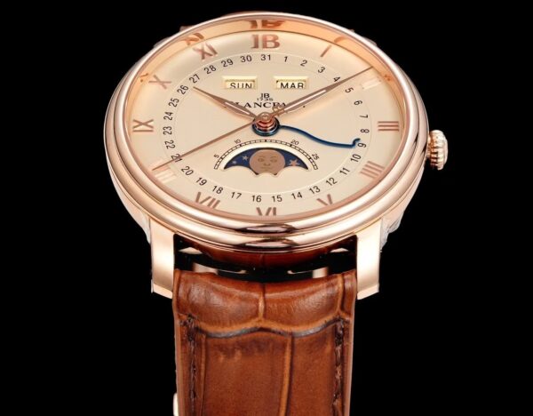 sy_no_1066F0A76D0C93FA8C91E28343FE6D11_4 BLANCPEIN Classic Series VILLERET Automatic Mechanical Movement 30 Meter Waterproof Men's Watch Swiss Watch