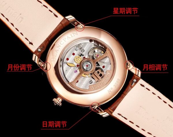 sy_no_1066F0A76D0C93FA8C91E28343FE6D11_5 BLANCPEIN Classic Series VILLERET Automatic Mechanical Movement 30 Meter Waterproof Men's Watch Swiss Watch