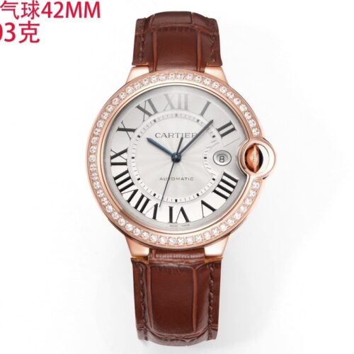 sy_no_108041F071D78EFDB2BCCF4BC9A78966_0 Cartier Ballon Bleu leather strap couple mechanical watch men's and women's watches