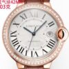 Cartier Ballon Bleu leather strap couple mechanical watch men's and women's watches