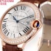 Cartier Ballon Bleu leather strap couple mechanical watch men's and women's watches