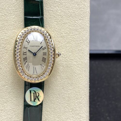 sy_no_108E4B9BD50B61071CB1803802D2AF34_0 Cartier bathtub series quartz movement 30 meter waterproof women's watch Swiss watch 31.4 * 23.09mm beige dial
