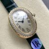 Cartier bathtub series quartz movement 30 meter waterproof women's watch Swiss watch 31.4 * 23.09mm beige dial