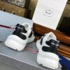 sy_no_10BE1484FA39D03407E0AA139E9EA24F_7 Prada Black White Leather Triangle Chunky Sneaker