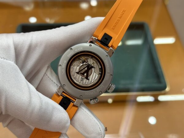 sy_no_12CD15994069FD790DD36B44A9BA1790_7 LOUIS VUITTON TABOUR series watch with automatic mechanical movement and rubber strap 44mm men's watch, 100 meter waterproof
