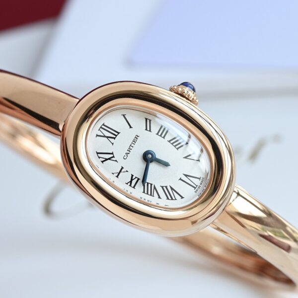 sy_no_12DC815E8ECAEAF42C807486A12DDD78_2 Cartier flagship store Baignoire quartz watch, gold mini bracelet watch