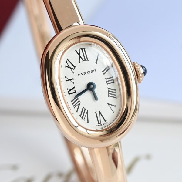 sy_no_12DC815E8ECAEAF42C807486A12DDD78_3 Cartier flagship store Baignoire quartz watch, gold mini bracelet watch