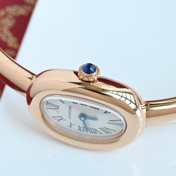 sy_no_12DC815E8ECAEAF42C807486A12DDD78_5 Cartier flagship store Baignoire quartz watch, gold mini bracelet watch