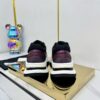 sy_no_130060669755ADF64D714FD6F0B0FCEA_2 Chanel Burgundy and Metallic Plum Chunky Sneaker with Black Mesh and CC Logo