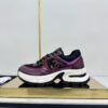 sy_no_130060669755ADF64D714FD6F0B0FCEA_3 Chanel Burgundy and Metallic Plum Chunky Sneaker with Black Mesh and CC Logo