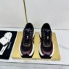 sy_no_130060669755ADF64D714FD6F0B0FCEA_4 Chanel Burgundy and Metallic Plum Chunky Sneaker with Black Mesh and CC Logo