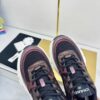 sy_no_130060669755ADF64D714FD6F0B0FCEA_8 Chanel Burgundy and Metallic Plum Chunky Sneaker with Black Mesh and CC Logo