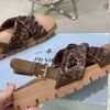 sy_no_134E0DE900F68A63FF12289C949D070D_4 Prada Tan Ruched Cross-Strap Platform Sandal