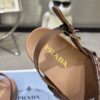 sy_no_134E0DE900F68A63FF12289C949D070D_7 Prada Tan Ruched Cross-Strap Platform Sandal