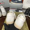 sy_no_136711FF87369E866713A53F55BA6C5C_5 Prada Off-White Leather Metal-Triangle Vulcanized-Sole Sneaker