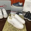 sy_no_136711FF87369E866713A53F55BA6C5C_7 Prada Off-White Leather Metal-Triangle Vulcanized-Sole Sneaker