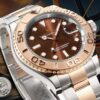 sy_no_140394E2AC7AB112E57D105D038B0423_1 ROLEX yacht luxury automatic mechanical movement date display men's watch Swiss watch 37mm coffee colored dial