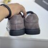 Philipp Plein Brown Vintage Leather Metal-Logo Low-Top Sneaker