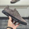 Philipp Plein Brown Vintage Leather Metal-Logo Low-Top Sneaker