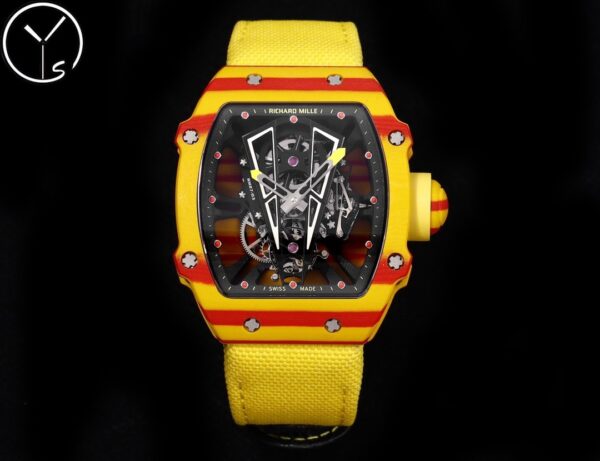 RICHARD MILLE Men's Series Manual Mechanical Movement Men's Watch RICHARD MILLE Limited Edition Hollow Dial