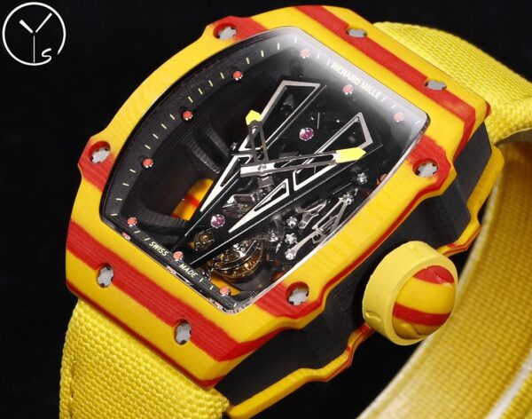 RICHARD MILLE Men's Series Manual Mechanical Movement Men's Watch RICHARD MILLE Limited Edition Hollow Dial