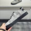 Philipp Plein Silver-Grey Crystal Hexagon-Logo Low-Top Sneaker