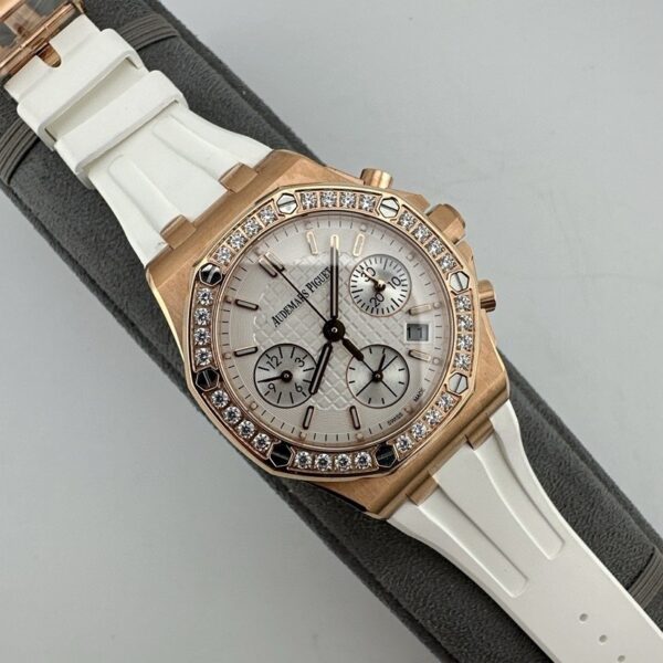 sy_no_162D3DE793C66875674BB7CFE9E88CE6_4 AUDEMARS PIGUET Royal Oak Offshore Series Automatic Mechanical Movement 50m Waterproof Comfortable Exquisite Women's Watch Swiss Watch 37mm White Dial