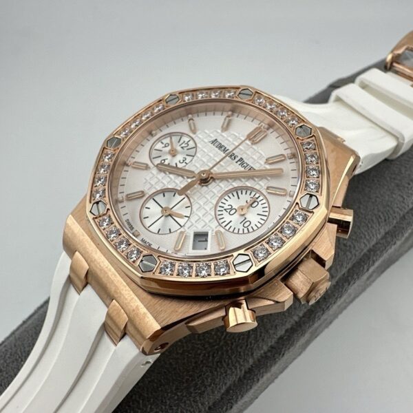 sy_no_162D3DE793C66875674BB7CFE9E88CE6_6 AUDEMARS PIGUET Royal Oak Offshore Series Automatic Mechanical Movement 50m Waterproof Comfortable Exquisite Women's Watch Swiss Watch 37mm White Dial