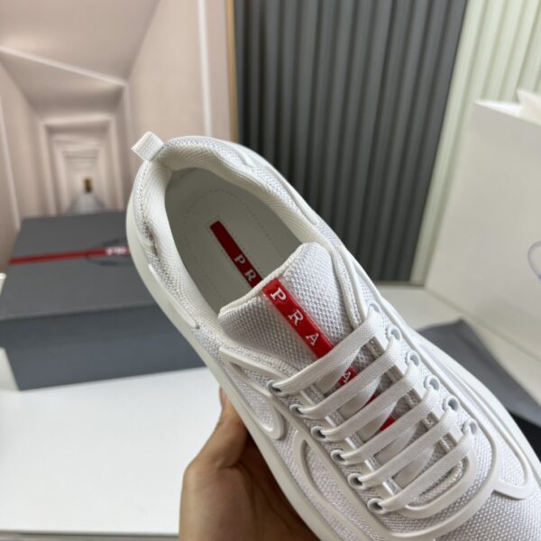 sy_no_167D85C02AE4165360BFAD2A00B7572D_1 Prada White Mesh Chunky Platform Sneaker