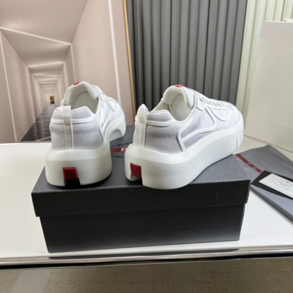 sy_no_167D85C02AE4165360BFAD2A00B7572D_7 Prada White Mesh Chunky Platform Sneaker