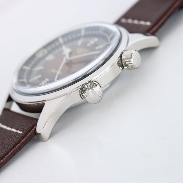 sy_no_167F9DE22FE379F6298809D42193EF12_7 LONGINES Longines Classic Reproduction Legendary Diving Series Automatic Mechanical Movement 300m Waterproof Men's Watch Swiss Watch Blue Dial Stainless Steel Case Leather Strap