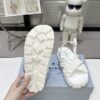 Prada White Satin Ruched Cross-Strap Platform Sandal