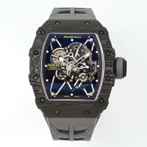 sy_no_1763491CE3EDFE4C697EEBEB4CEF5803_0 RICHARD MILLE Manual Mechanical Movement RICHARD MILLE Alloy Carbon Fiber Case Rubber Strap