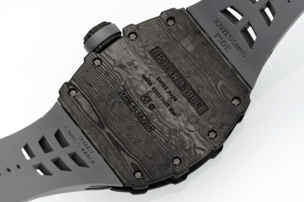 sy_no_1763491CE3EDFE4C697EEBEB4CEF5803_8 RICHARD MILLE Manual Mechanical Movement RICHARD MILLE Alloy Carbon Fiber Case Rubber Strap