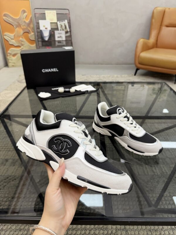 sy_no_19EA28E5ED17DC15AF2BD7D9A110A364_4 Chanel Black & White Chunky Sneaker with Interlocking CC Logo