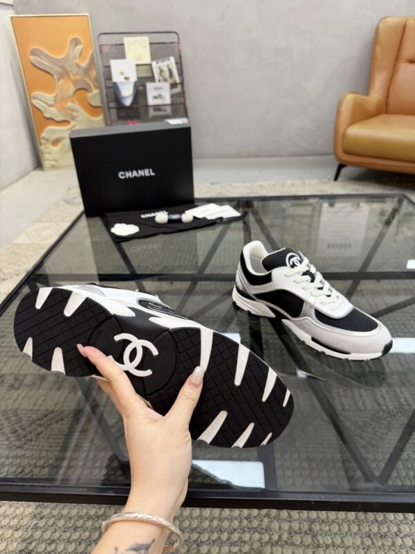 sy_no_19EA28E5ED17DC15AF2BD7D9A110A364_8 Chanel Black & White Chunky Sneaker with Interlocking CC Logo