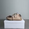 sy_no_19F7484BFA1552F6ADC0FA5F10AB3ECD_0 Dior Beige-Brown Suede Mesh Mid-Top Sneaker
