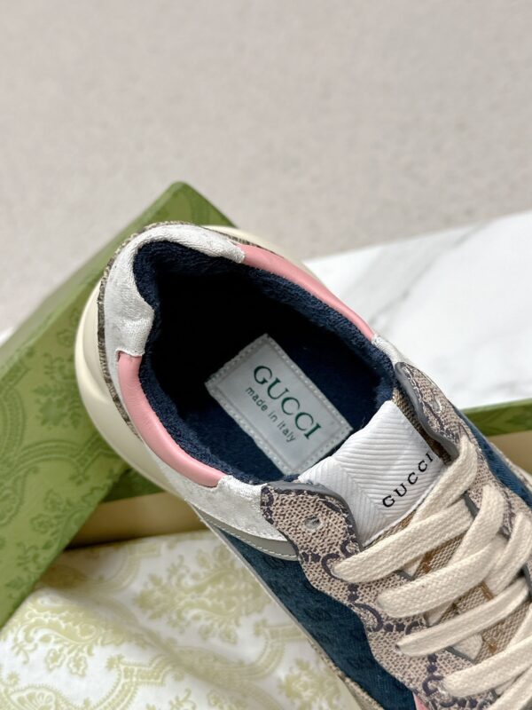 sy_no_1B750D1614F5D1BFA1D08B2D1737F512_7 Gucci Rhyton GG Canvas Sneaker in Denim Blue & Pink